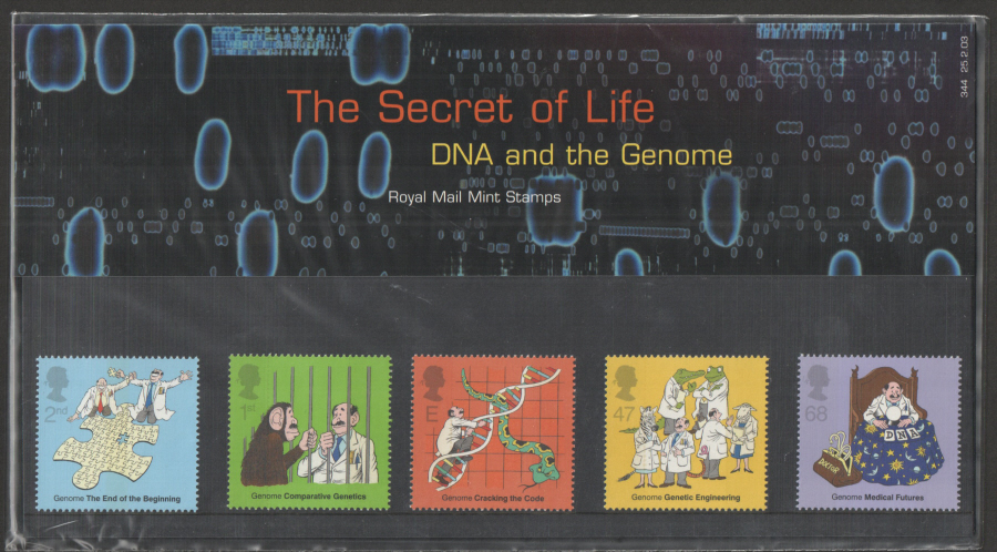(image for) 2003 Discovery of DNA Royal Mail Presentation Pack 344